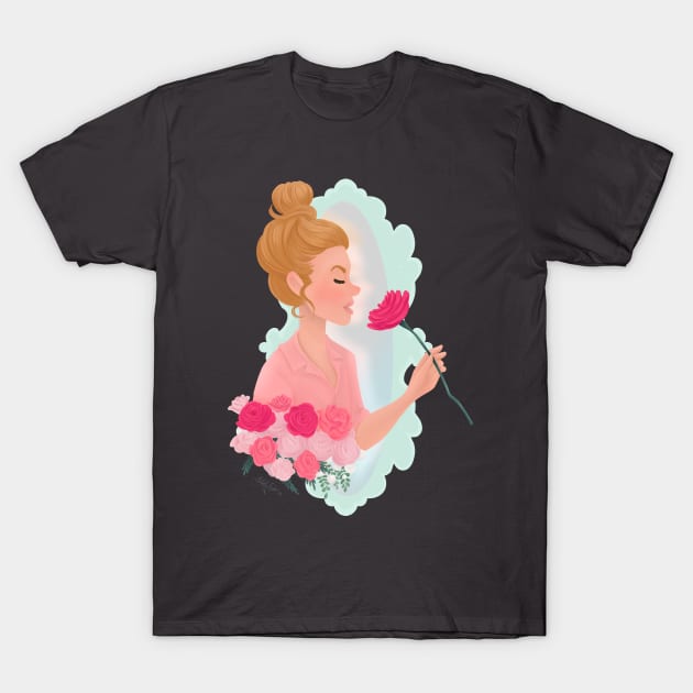 Rose Mirror T-Shirt by LunarFox